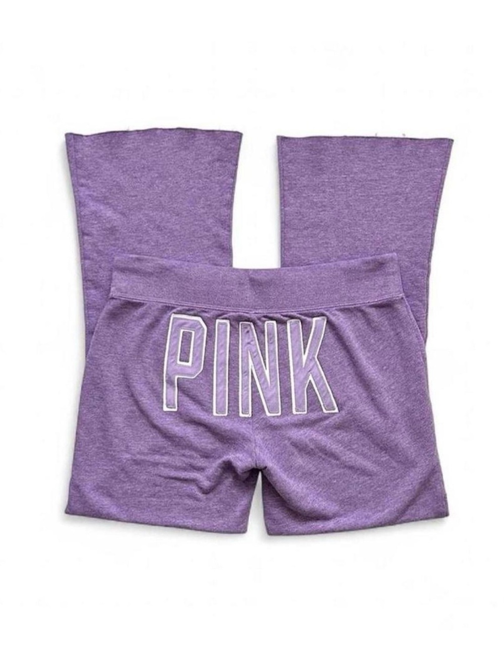 Y2K 2000s Victoria's Secret Pink Purple Flared Sweatpants